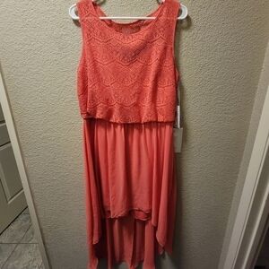 Bisou Bisou Michelle Bohbot high low dress